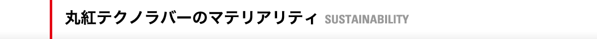 丸紅テクノラバーのマテリアリティ